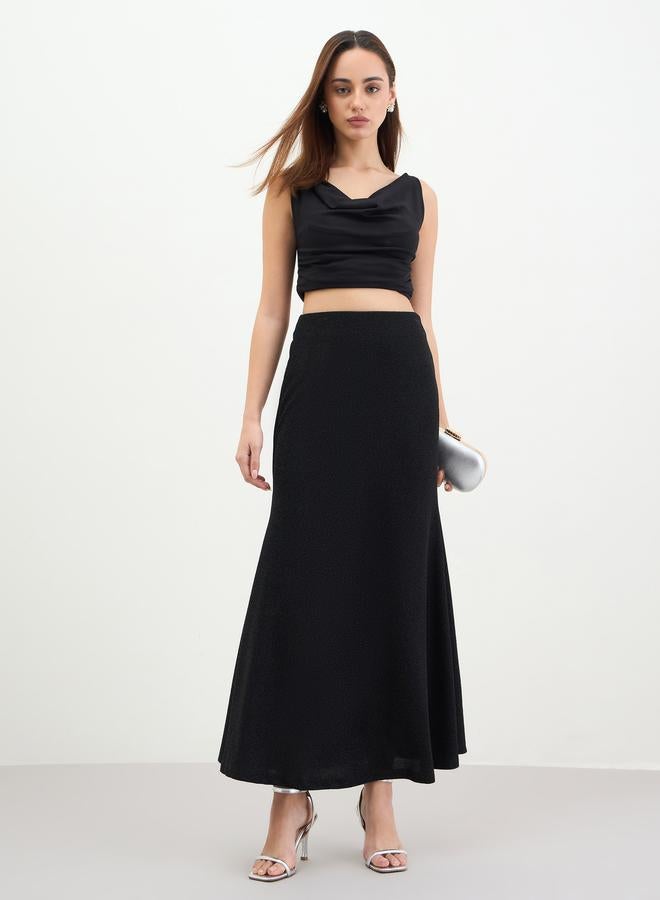 ستايلي تنورة طويلة بارزة الملمس - Image 4